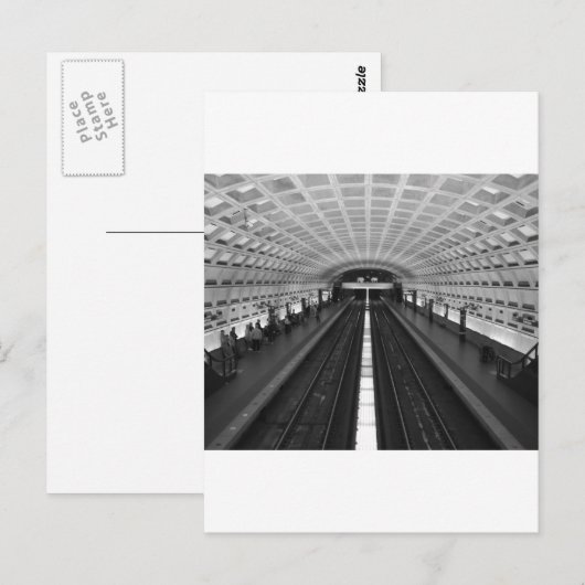 Bahnhof Washington DC Postkarte (Vorne/Hinten)