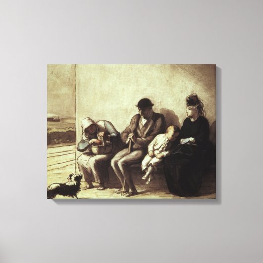 Bahnhof Wayside Leinwanddruck (Vorderseite)