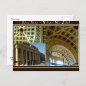 Bahnhof Wellingtons - Neuseeland. Postkarte (Vorne/Hinten)