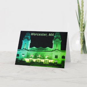 Bahnhof Worcester, MA - Beaux Arts Karte