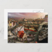 Bahnhof - Wuppertal Aufhängung Bahn 1913 Postkarte (Vorne/Hinten)