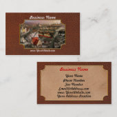 Bahnhof - Wuppertal Aufhängung Bahn 1913 Visitenkarte (Vorne/Hinten)