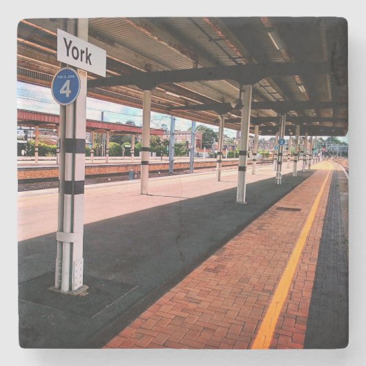 Bahnhof York Steinuntersetzer (Vorderseite)