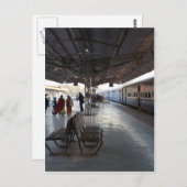Bahnhöfe 2 und 3 des Bahnhofs Jodhpur Postkarte (Vorne/Hinten)