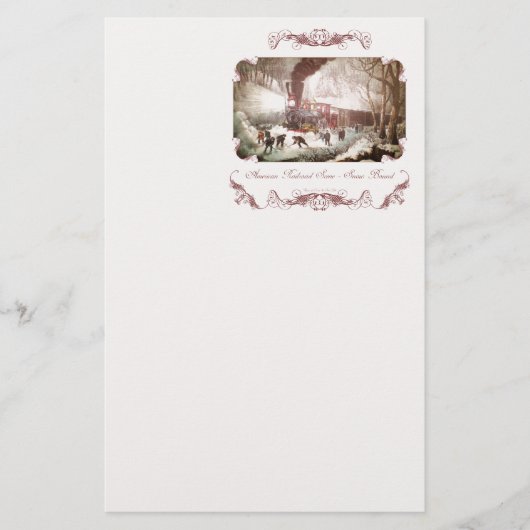 Bahnhöfe Briefpapier (Vorderseite)