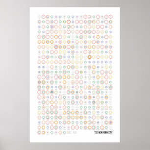 Bahnhöfe & Linien: New York City (Leicht) Poster