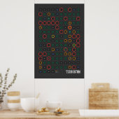 Bahnhöfe und Linien: Boston (Dark) Poster (Küche)
