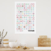 Bahnhöfe und Linien: Chicago (Light) Poster (Küche)