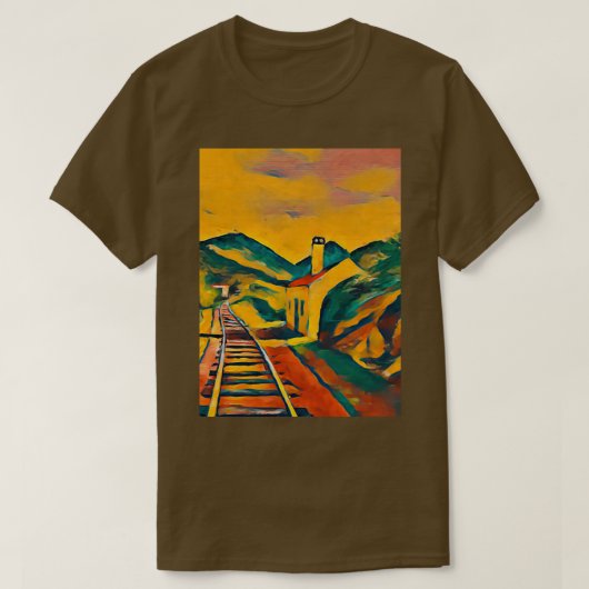 Bahnhofsansicht 4 T-Shirt (Design vorne)