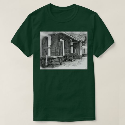 Bahnhofsplattform T-Shirt (Design vorne)