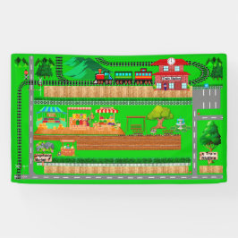 Bahnhofstrassen für Autos 3x5 Banner