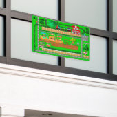 Bahnhofstrassen für Personenkraftwagen 2 1/2' x 4' Banner (Äußeres Gebäude)