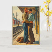 Bahnhofsumarmung Karte (Gelbe Blume)