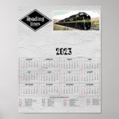 Bahnkalender lesen poster (Vorne)