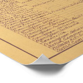 Bahnkarte 1912 für Boston und Worcester Street Poster (Ecke)