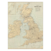 Bahnkarte, britische Inseln Tischdecke (Vorderseite)
