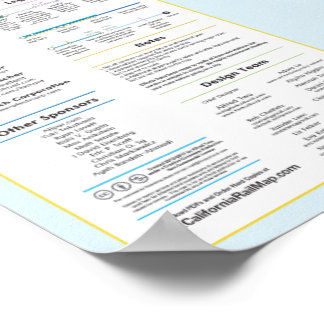 Bahnkarte Kalifornien v2.00 - 3.25.2017 Poster