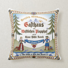 Bahnkissen ~ Lodge Signage Kissen