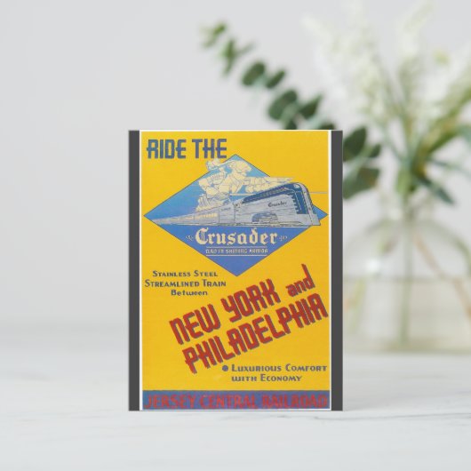 Bahnkreuzfahrbahn Reading 1937 Postkarte (Stehend Vorderseite)