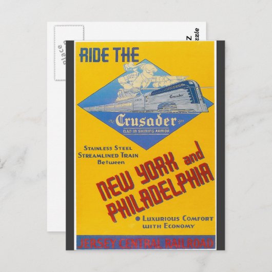 Bahnkreuzfahrbahn Reading 1937 Postkarte (Vorne/Hinten)