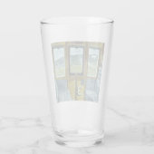 Bahnlandschaft (von Eric Ravilious) Glas (Rückseite)