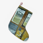 Bahnlandschaft (von Eric Ravilious) Kleiner Weihnachtsstrumpf (Vorderansicht (hängend))