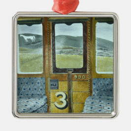 Bahnlandschaft (von Eric Ravilious) Ornament Aus Metall