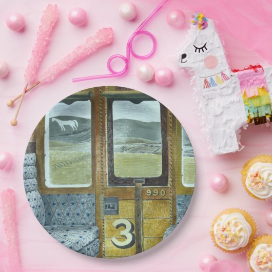 Bahnlandschaft (von Eric Ravilious) Pappteller (Party)