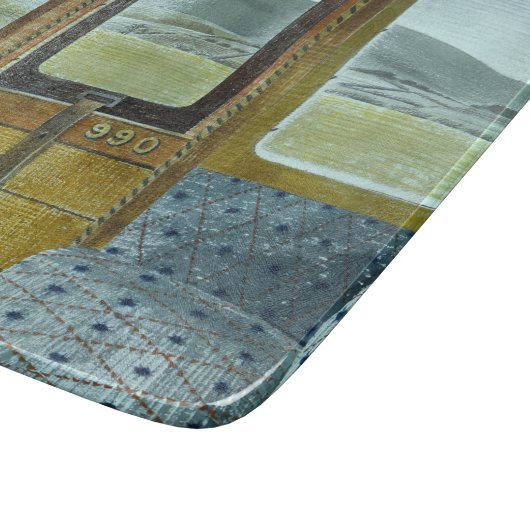 Bahnlandschaft (von Eric Ravilious) Schneidebrett (Ecke)