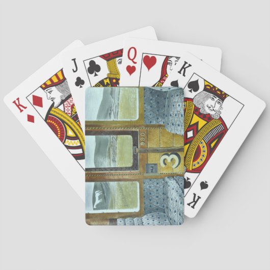 Bahnlandschaft (von Eric Ravilious) Spielkarten (Rückseite)