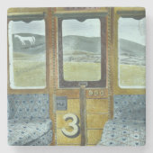 Bahnlandschaft (von Eric Ravilious) Steinuntersetzer (Vorderseite)