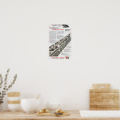 Bahnpost an der New Yorker Zentralbahn 1943 Poster (Küche)