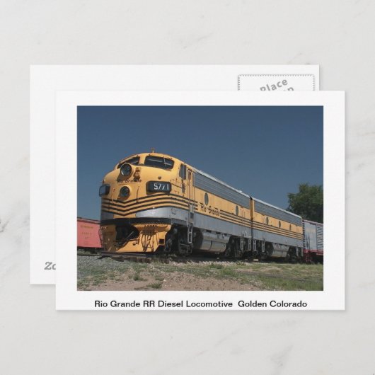 Bahnpostkarte Postkarte (Vorne/Hinten)