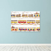 Bahnreise 1845 leinwanddruck (Insitu (Holzboden))
