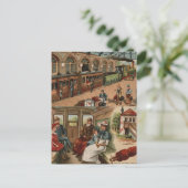 Bahnreise Postkarte (Stehend Vorderseite)