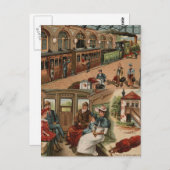 Bahnreise Postkarte (Vorne/Hinten)