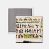 Bahnreisen, c.1850 magnet (Vorderseite/Rückseite)