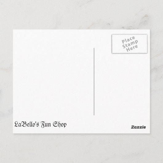 Bahnspur Postkarte (Rückseite)