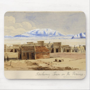 Bahnstadt auf dem Grasland Mousepad