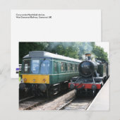 Bahnstation Crowcombe Heathfield, WS Bahn Postkarte (Vorne/Hinten)