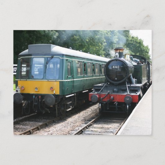 Bahnstation Crowcombe Heathfield, WS Bahn Postkarte (Vorderseite)
