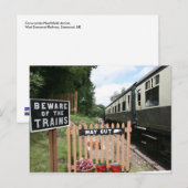 Bahnstation Crowcombe Heathfield, WS Bahn Postkarte (Vorne/Hinten)