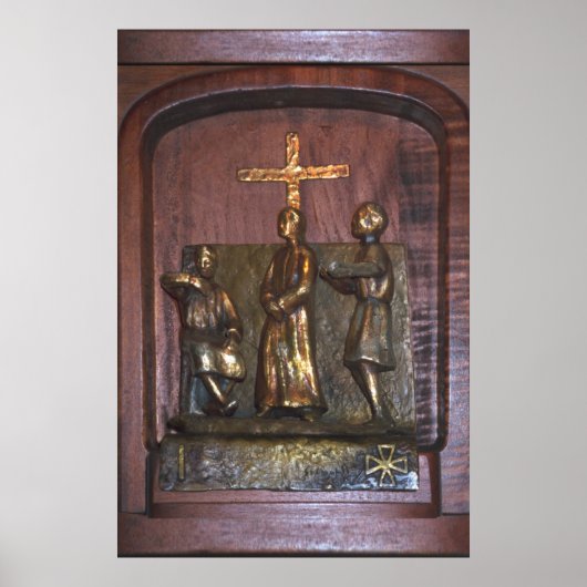 Bahnstation des Kreuzes Poster (Vorne)