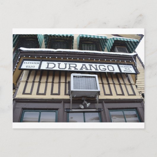 Bahnstation in Durango, Colorado Postkarte (Vorderseite)