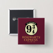 Bahnsteig 9 3/4 HOGWARTS-EXPRESS™ Icon Button (Vorne & Hinten)