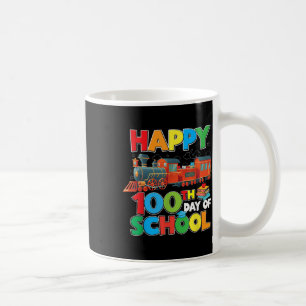 Bahnstrecke glücklicher 100. Schultag Kinder Junge Kaffeetasse