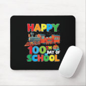 Bahnstrecke glücklicher 100. Schultag Kinder Junge Mousepad (Mit Mouse)