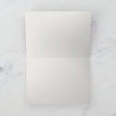 Bahnstrecke in Foggy Winter Landschaft Dankeskarte (Innenseite)