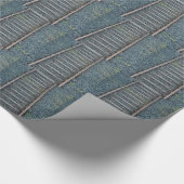 Bahnstrecke in Natur, Landschaft Geschenkpapier (Ecke)