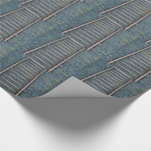 Bahnstrecke in Natur, Landschaft Geschenkpapier (Ecke)